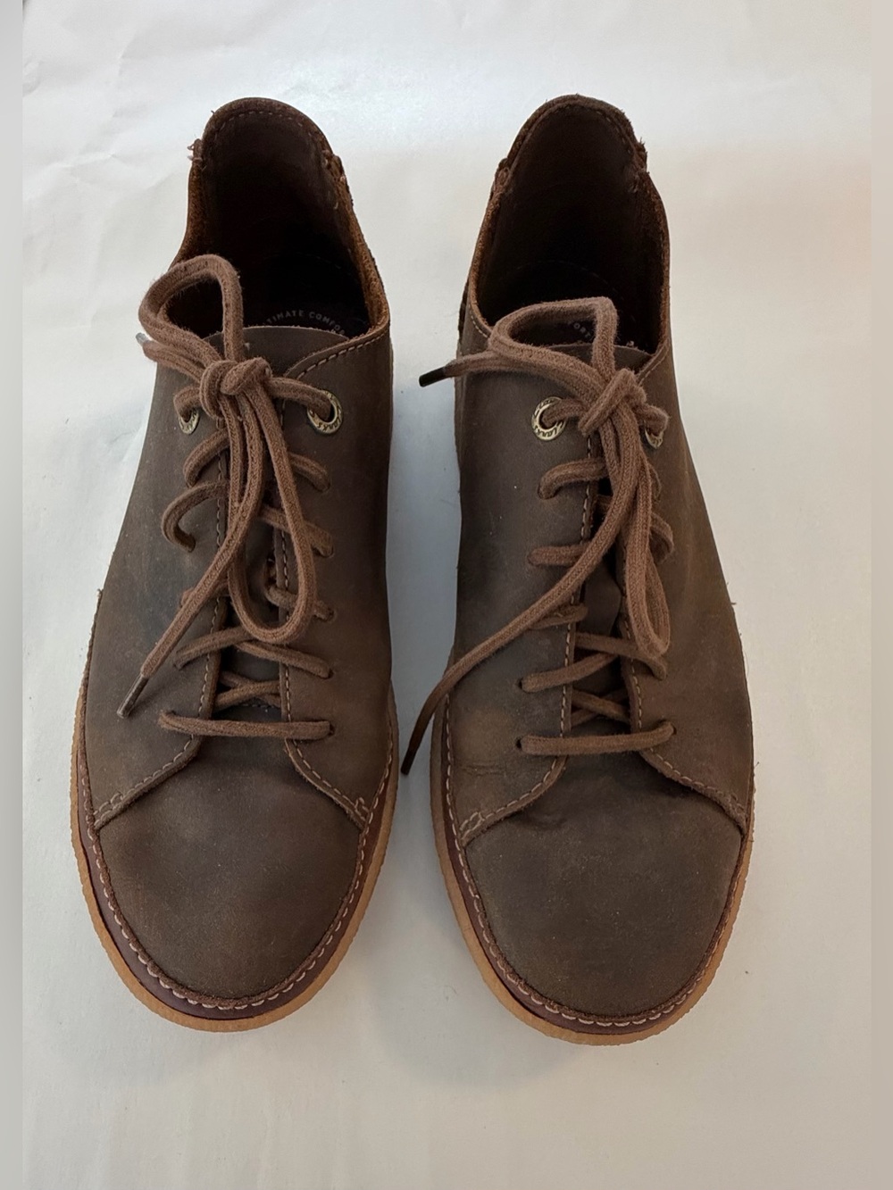 Clarks Men's Brown Leather Lace-Up Casual shoe
